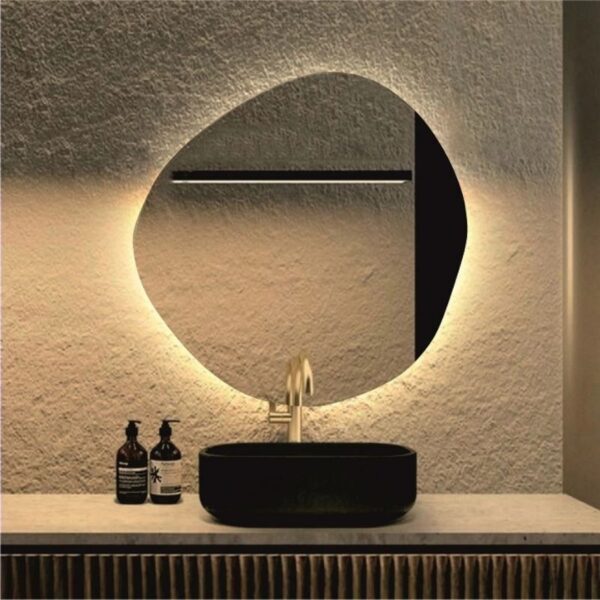 Led Işıklı Asimetrik Ayna